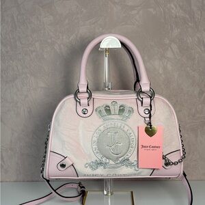 Juicy Couture Classic Juicy Lover Bowler Bag Chiffon Pink